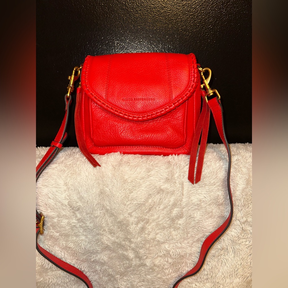 Aimee Kestenberg All For Love Mini Crossbody. Corvette Red color.